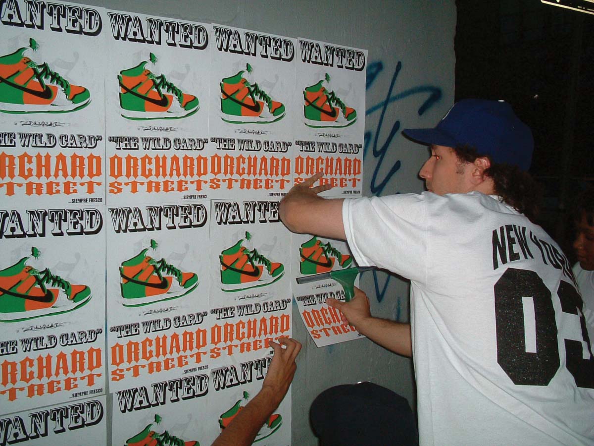 OrchardStreet-Posters-1 Orchard Street Custom Nike Dunk Posters pasted on New york City wall