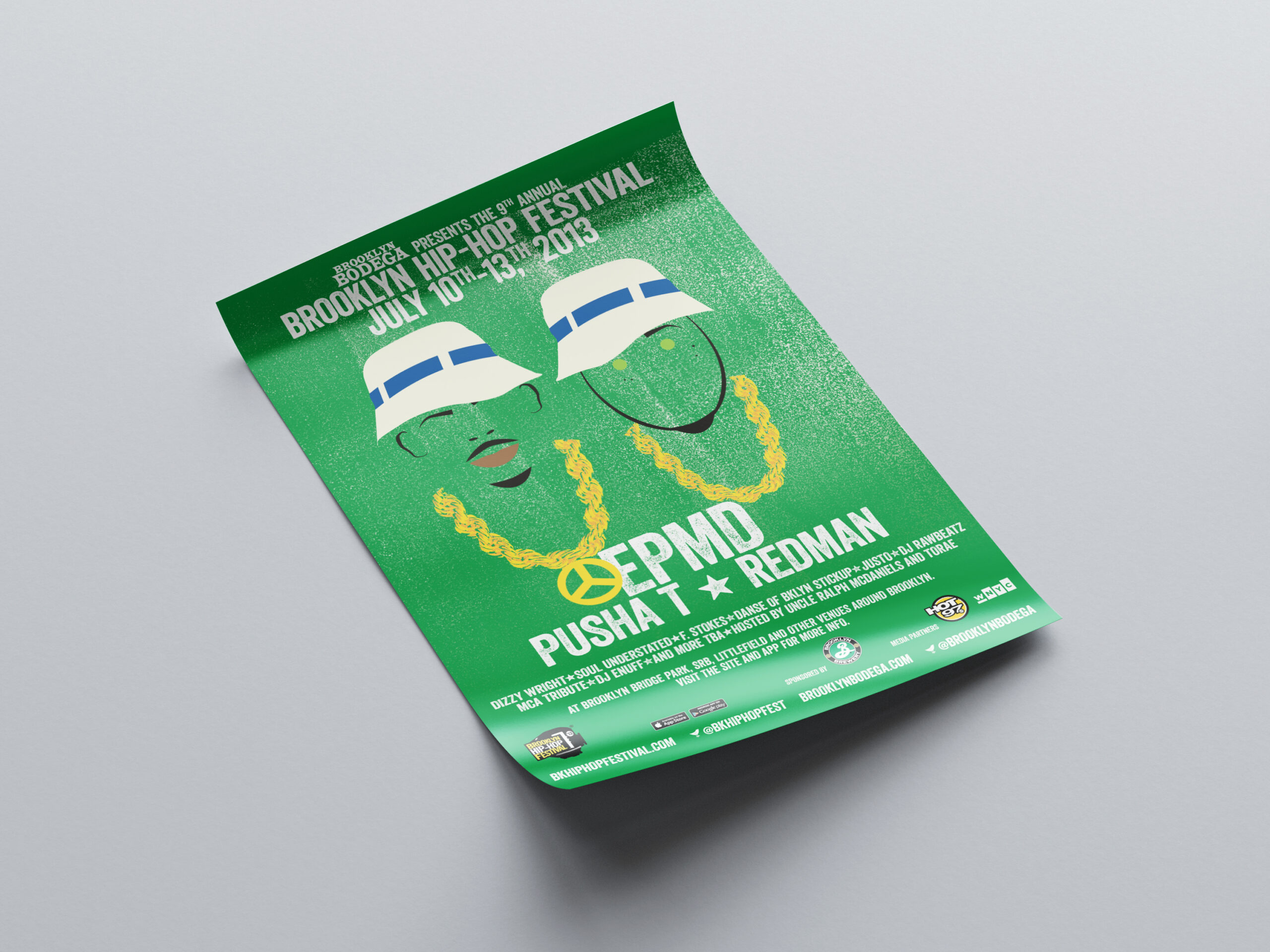Mockups Design Brooklyn Hip-Hop Festival 3