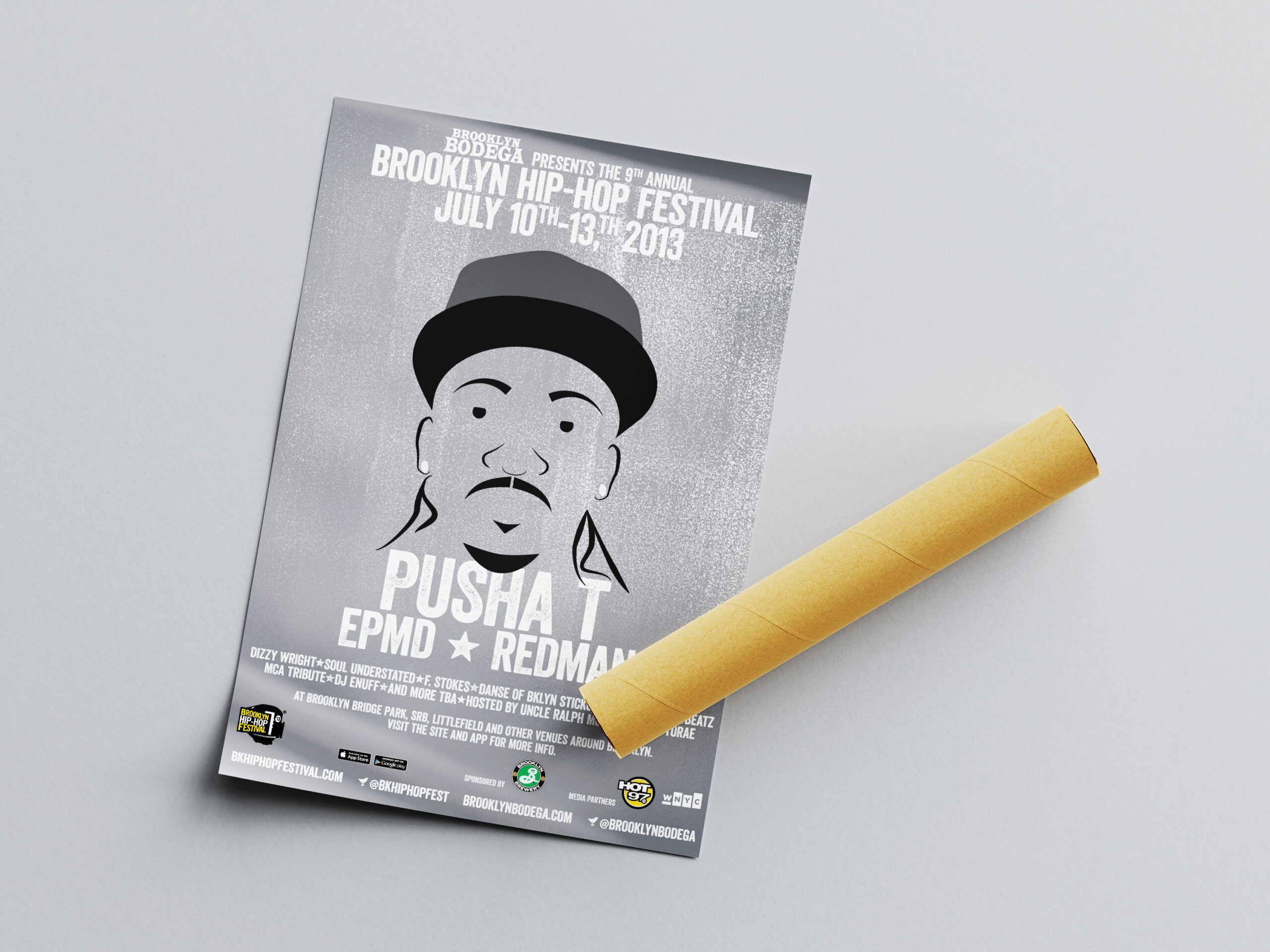 Mockups Design Brooklyn Hip-Hop Festival 2