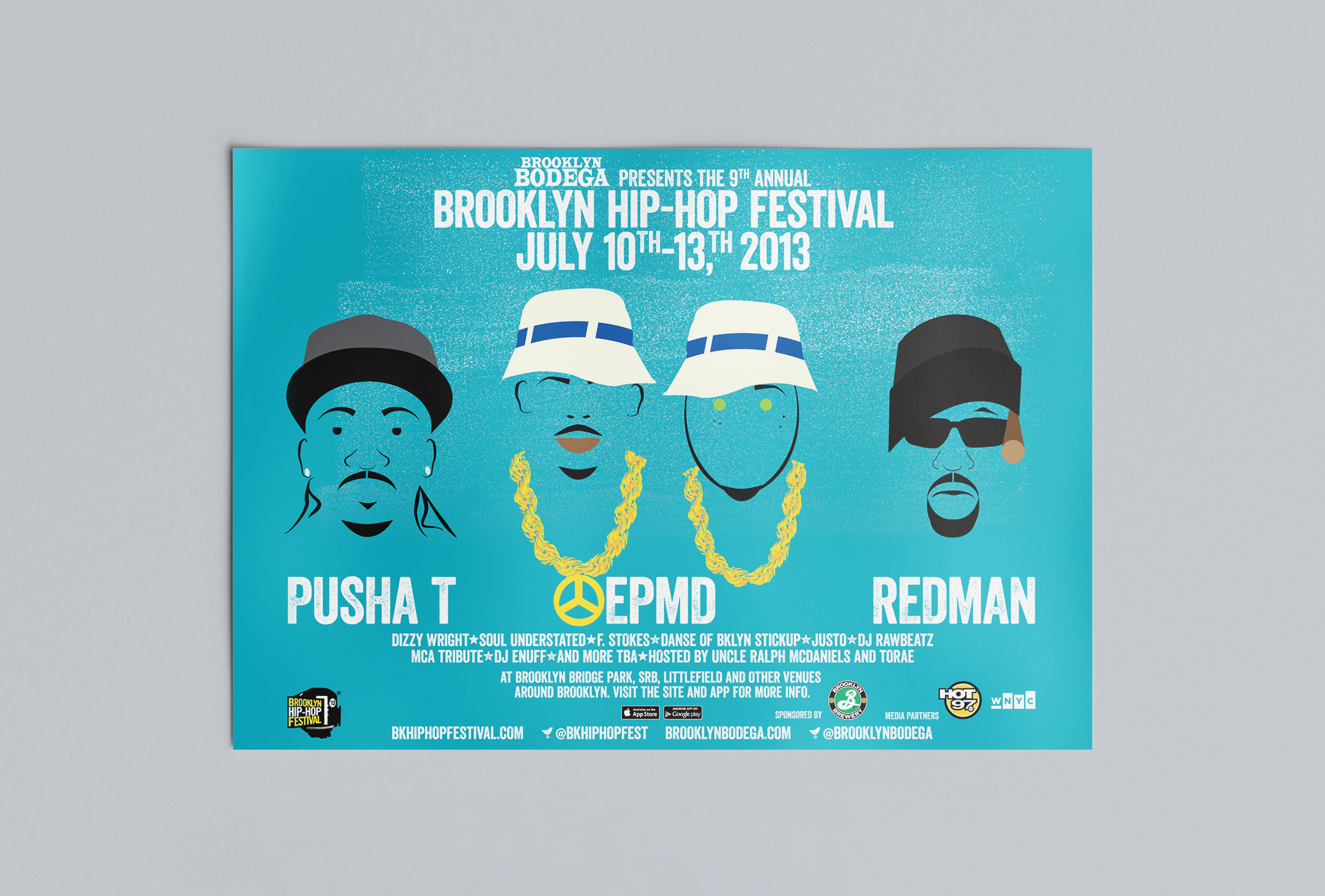 Mockups Design Brooklyn Hip-Hop Festival 1